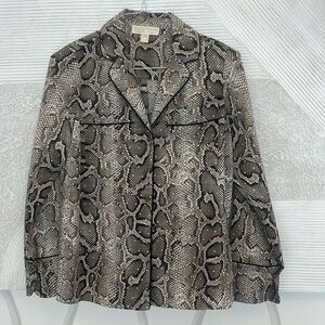 Extra small, Michael Kors, snake skin print blouse